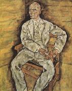 Egon Schiele Portrait of Victor Ritter von Bauer (mk12) oil on canvas